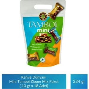 Kahve Dünyası Mini Tambol Zipper Mix Paket 13 gr x 18 Adet