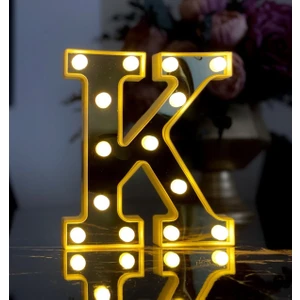 3D Işıklı LED Harf Dekoratif Aydınlatma Büyük Boy