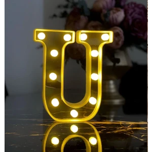 3D Işıklı LED Harf Dekoratif Aydınlatma Büyük Boy