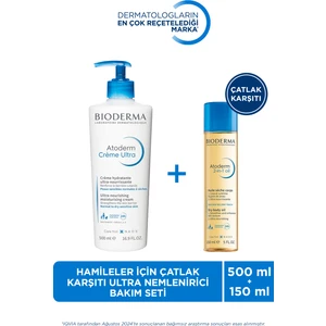 Atoderm Hamileler Için Çatlak Önleyici, Nemlendirici ve Besleyici Cilt Bakım Seti