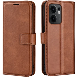 Oppo RENO13 F 5g Standlı Kılıf Çizilmez Buzağı Doku Deri Telefon Kapağı (Yurt Dışından)