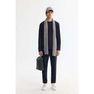 Erkek Lacivert Yandan Cepli Beli Lastikli Bağcıklı Duble Paça Jogger Pantolon E003000