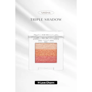 Yumuşak Dokulu, Dökülme Yapmayan 3 Renkli Göz Farı Triple Shadow No.19 (Love Charm)