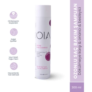 OIA Ozonla Güçlendirilmiş Saç Bakım Şampuanı - Ozone Hair Shampoo 300 ml | SLS Tuz ve Paraben İçermez