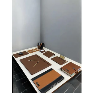 Eren Ofis Özel Lüx Set - Deri Sümen Takımı - Organizer Defter - Sekreterlik Seti-Kişiye Özel Isimli