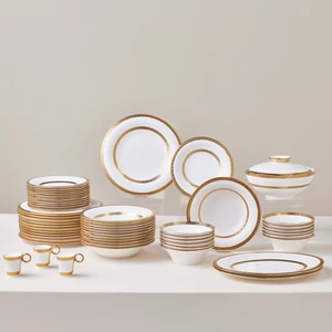 Royal Bone Victoria 55 Parça 12 Kişilik Yemek Takımı Gold