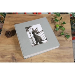 NRCN 10x15 cm 500'lük Koton Desenli Lüks Klasör Tipi Fotoğraf Albümü (Vizon)