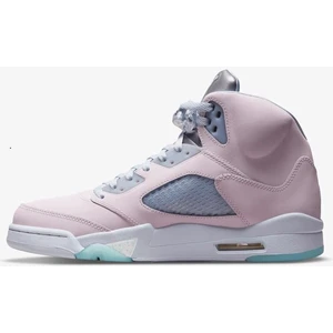 Air Jordan 5 Retro Se Leather Sneaker Hakiki Deri Bilekli Reflektörlü Günlük Spor Ayakkabı Pembe