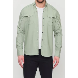 Erkek Slim Fit Dar Kalıp Likralı Kot Gömlek