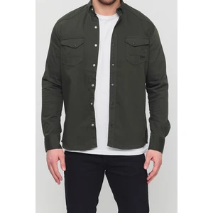 Erkek Slim Fit Dar Kalıp Likralı Kot Gömlek