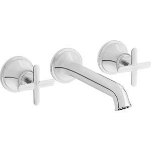 Vitra A42890 Origin Classic (3 Delikli Lavabolar İçin) Krom Ankastre Lavabo Bataryası