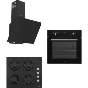 Siyah 3 Lü Ankastre Set  81 ( Af 7684 Ys - AO-6104 Ys - Ad 63340 S )