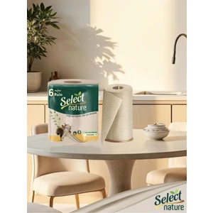 Select Nature Kahve Rengi Organik Mega Kağıt Havlu