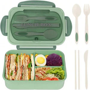 Bento Kutusu Öğle Yemeği Kutusu, Erkekler Kadınlar Için 4 Bölmeli Kaplar, Okula Dönüş Için Lunchable Gıda Kabı (Yurt Dışından)