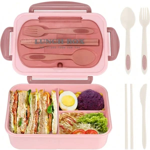 Bento Kutusu Öğle Yemeği Kutusu, Erkekler Kadınlar Için 4 Bölmeli Kaplar, Okula Dönüş Için Lunchable Gıda Kabı (Yurt Dışından)