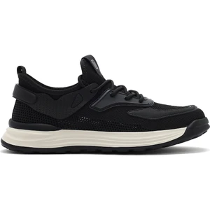 Erkek Siyah Bağcıklı Kalın Tabanlı Sneaker 25sfd69286f