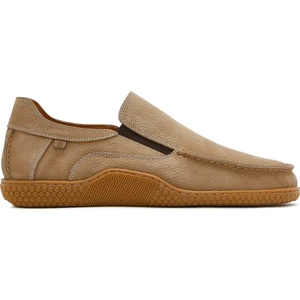 Erkek Bej Nubuk Deri Casual Loafer 25SFD8000V3