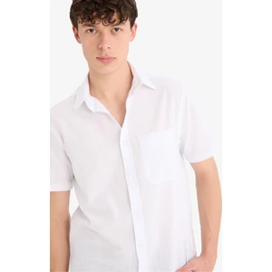 %100 Pamuk Regular Fit Polo Yaka Kısa Kollu Gömlek F0196AX25SP