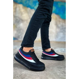 Bağcıklı Balon Taban Erkek Günlük Ayakkabı Siyah