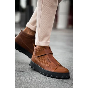 Cırtlı Erkek Sneaker Bot Taba