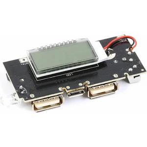 Powerbank Devresi LCD Ekranlı 5V 1A Dual USB Çıkış  Micro USB Giriş Lityum Lion 18650 Pil Şarj Mobil Taşınabilir Güç Kaynağı Batarya Telefon