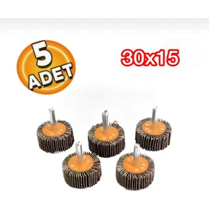 Meşem Mop Zımpara Saplı 30X15 mm 80 Kum (5 Adet)