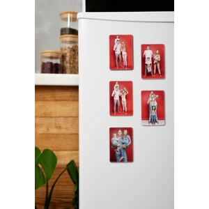 9 Adet Fotoğraflı Kişiye Özel Baskılı Çok Renkli Buzdolabı Magnet (6x9,2 Cm)