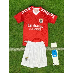 Benfica Kerem Aktürkoğlu Kırmızı 2024/2025 Yeni Sezon Futbol Çocuk Forması 4'lü Set