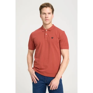 Erkek Regular Fit Polo Kiremit Erkek Kısa Kol T-Shirt