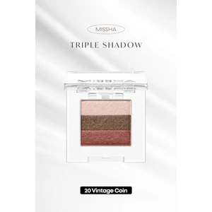 Yumuşak Dokulu, Dökülme Yapmayan 3 Renkli Göz Farı Triple Shadow No.20 (Vintage Coin)