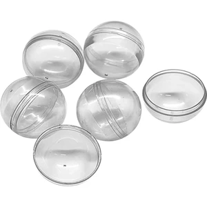 Boş Çekiliş Küre Topları 42 mm 100 Adet Şeffaf Renkli Kullanıma Uygun