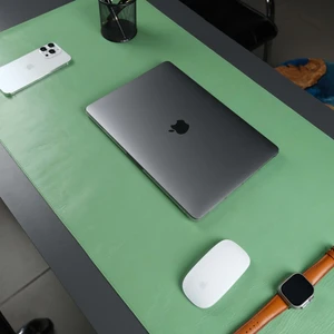 Jersey Hakiki Deri Masa Matı & Pedi - Büyük Oyuncu Mouse Pad & Oyuncu Laptop Masa Matı