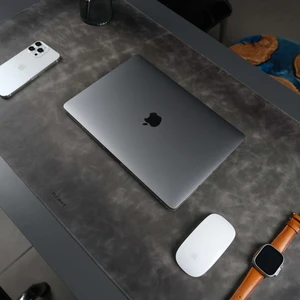 Jersey Hakiki Deri Masa Matı & Pedi - Büyük Oyuncu Mouse Pad & Oyuncu Laptop Masa Matı