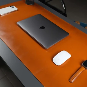 Jersey Hakiki Deri Masa Matı & Pedi - Büyük Oyuncu Mouse Pad & Oyuncu Laptop Masa Matı