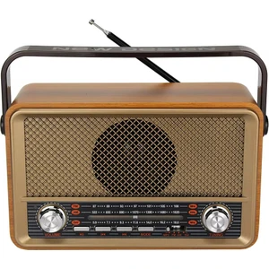 Md-511bt Nostaljik Görünümlü Ahşap Radyo Bluetooth Hoparlör Usb Tf Fm Radyo