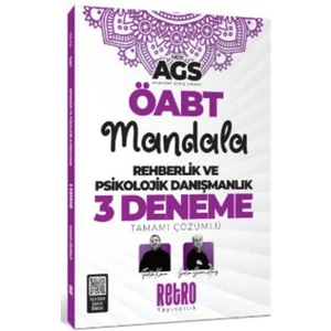 Retro Yayıncılık 2026 ÖABT MEB-AGS Rehberlik ve Psikolojik Danışmanlık Mandala 3 Deneme Çözümlü