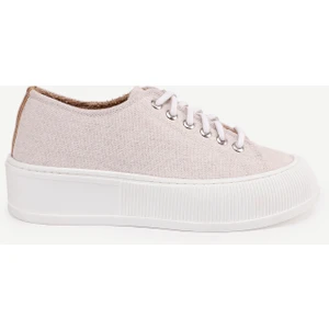 Deri Astarlı Kanvas Sneakers