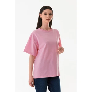 Basic Bisiklet Yaka Oversize Tişört