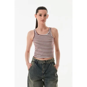 Çizgili U Yaka Body