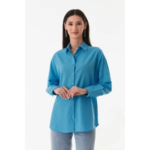 Basic Düğmeli Salaş Gömlek