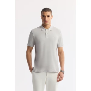 Avva Erkek Taş Regular Fit %100 Pamuk Hızlı Kuruyan Kıvrılmayan Polo Yaka T-Shirt B001032