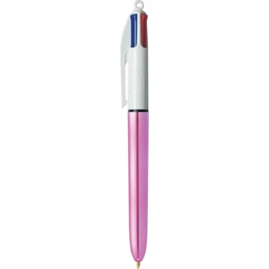 4 Colours Shine Pembe Gövde Tükenmez Kalem