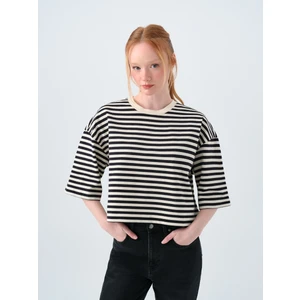 Loose Crop Kadın Tshirt K.kol