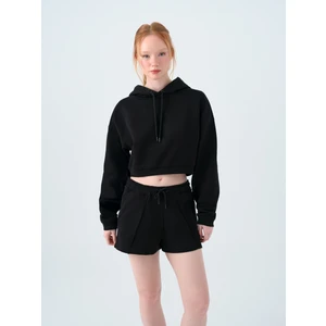 Loose Crop Kadın Sweatshirt