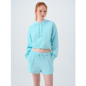 Loose Crop Kadın Sweatshirt