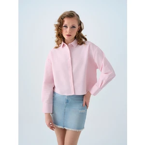 Regular Long Crop Kadın Gömlek U.kol