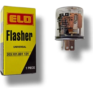 Elo Flaşör 3 Terminal Elektromekanik Universal 12 Volt