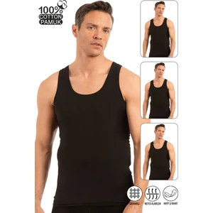 Özkan Underwear Özkan 0050 3'lü Paket Erkek %100 Pamuklu Süprem Esnek Rahat Kalın Askılı Atlet