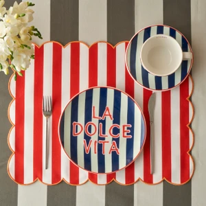 Bella Maison Line Pamuklu Amerikan Servis Kırmızı (35 x 45  cm )