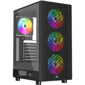 Powerboost PB-A700B 750W 80+ Bronze Atx USB 3.0 Rainbow Fanly Mesh Gaming Siyah Kasa